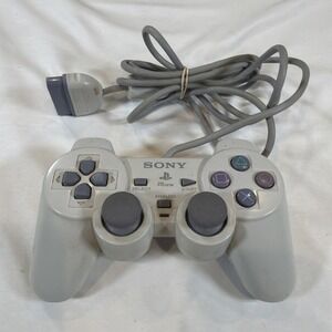 Sony PS1 Analog Controller SCPH-110 Gray OEM PlayStation 1 Clean Untested OEM